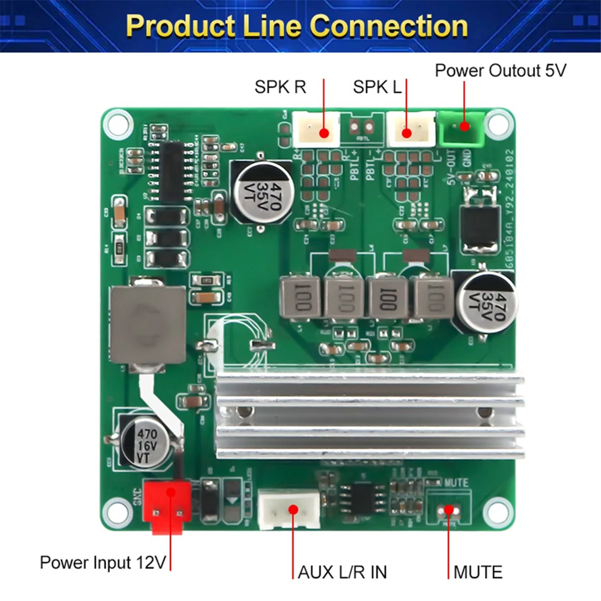 Плата стерео TPA3116 70Wx2