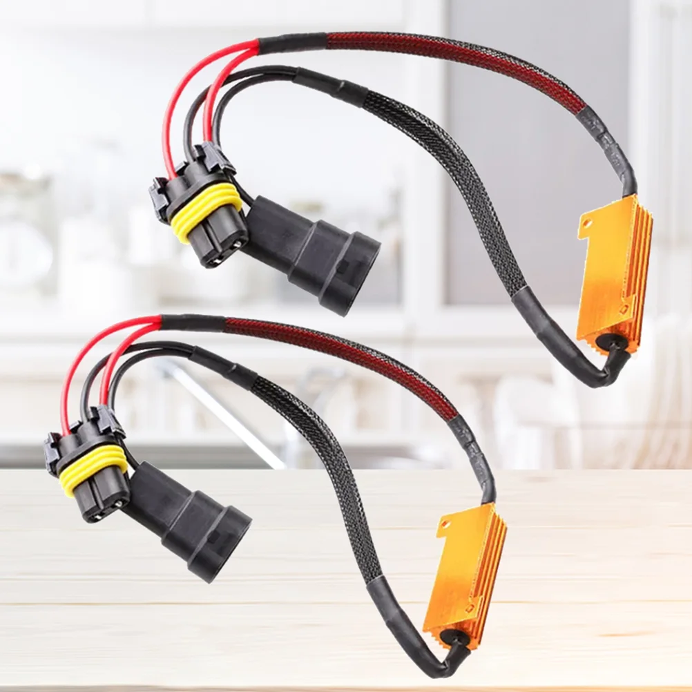 

2 Pcs 9005/9006/HB3/HB4 LED Resistors Adaptor Car LED Light Warning Error Canceller Hyper Flash Adapter