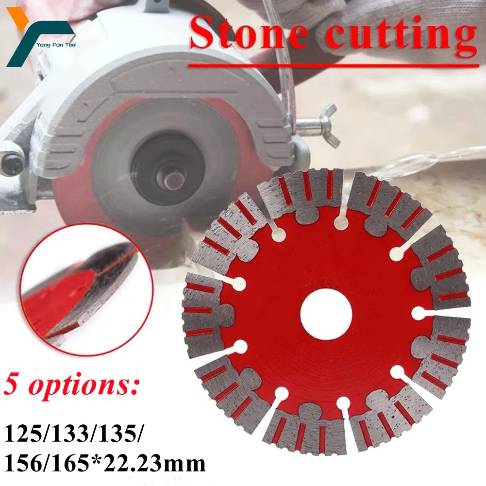 Diamond Circular Saw Disc Grooving Saw Blade 125/133/135/156/165*22.23mm Dry Wet Cutting Wheel Angle Grinder Disc Rotary Tool