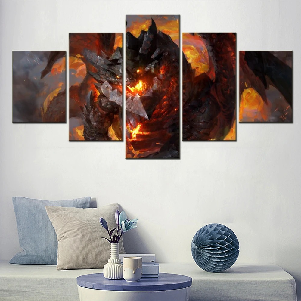 5 шт. картина-постер в стиле игры Deathwing World Of Warcraft Cataclysm