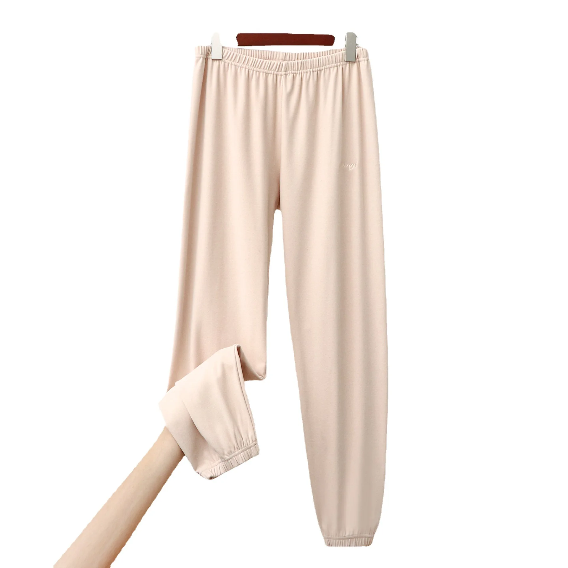 Trousers De Velvet Pajama Pants Women Warm Casual Loose House Home Wear Outside Sweatpants Winter Thermal Sleeping Girls Pajamas