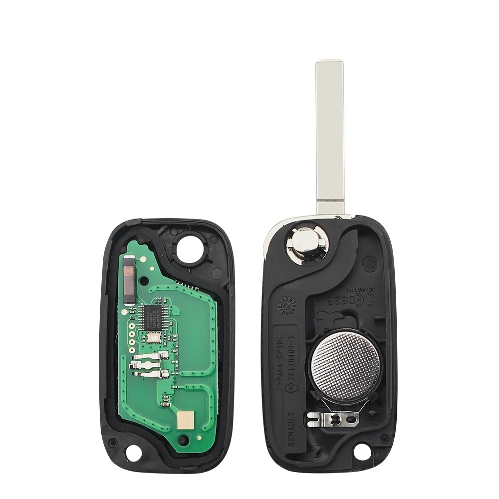 Фото KEYYOU 2/3 BTN 433 МГц PCF7961 чип дистанционный Автомобильный ключ для Renault Clio III Clio 3 Kangoo Master Modus Twingo 2006-2016 7701210033 №3