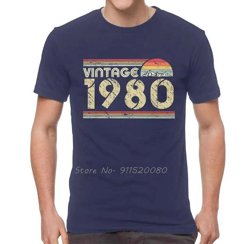 Футболка мужская классическая с графическим принтом хлопковая тенниска