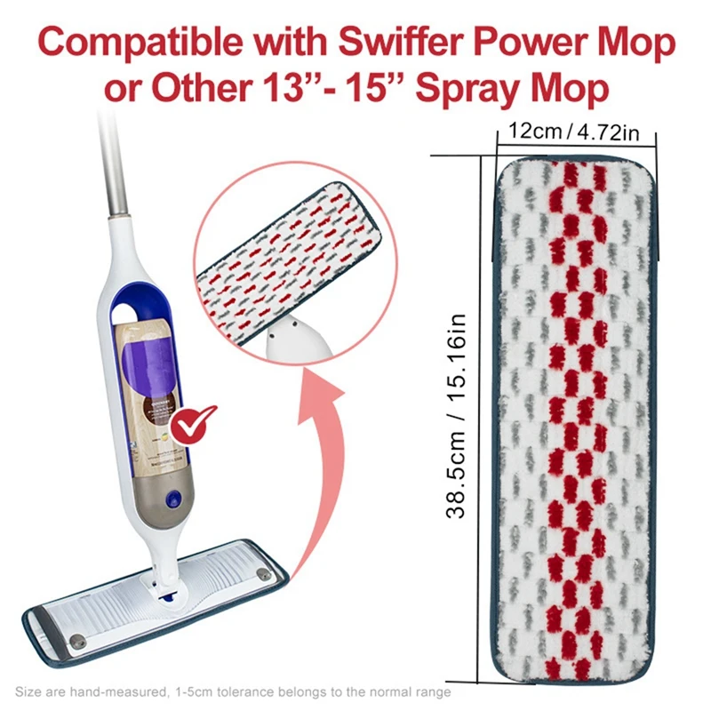 6 шт. многоразовые накладки для швабры Swiffer Powermop сменная Швабра из микрофибры
