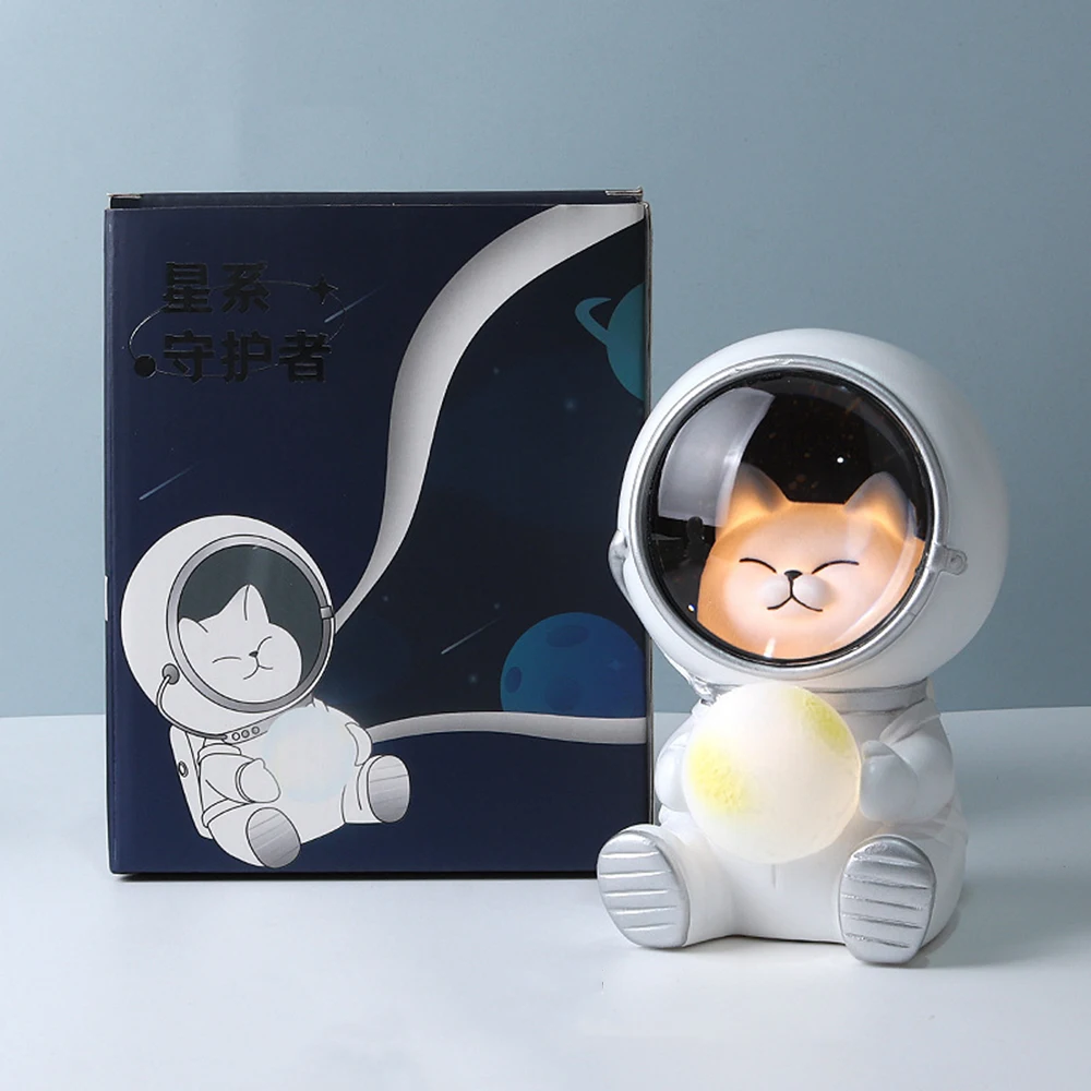 

Creative Cute Galaxy Guardian Pet Astronaut Night Light For Children Personality Bedroom Decoration Lights Star Light Kids Gifts