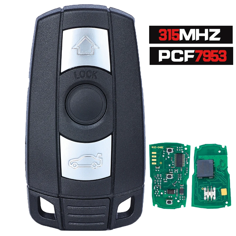 

KEYECU Keyless-Go 315 МГц PCF7953 /868 МГц PCF7945 Интеллектуальный дистанционный ключ для 2006 2007 2008 2009 2010 BMW CAS3 2011 серии X5