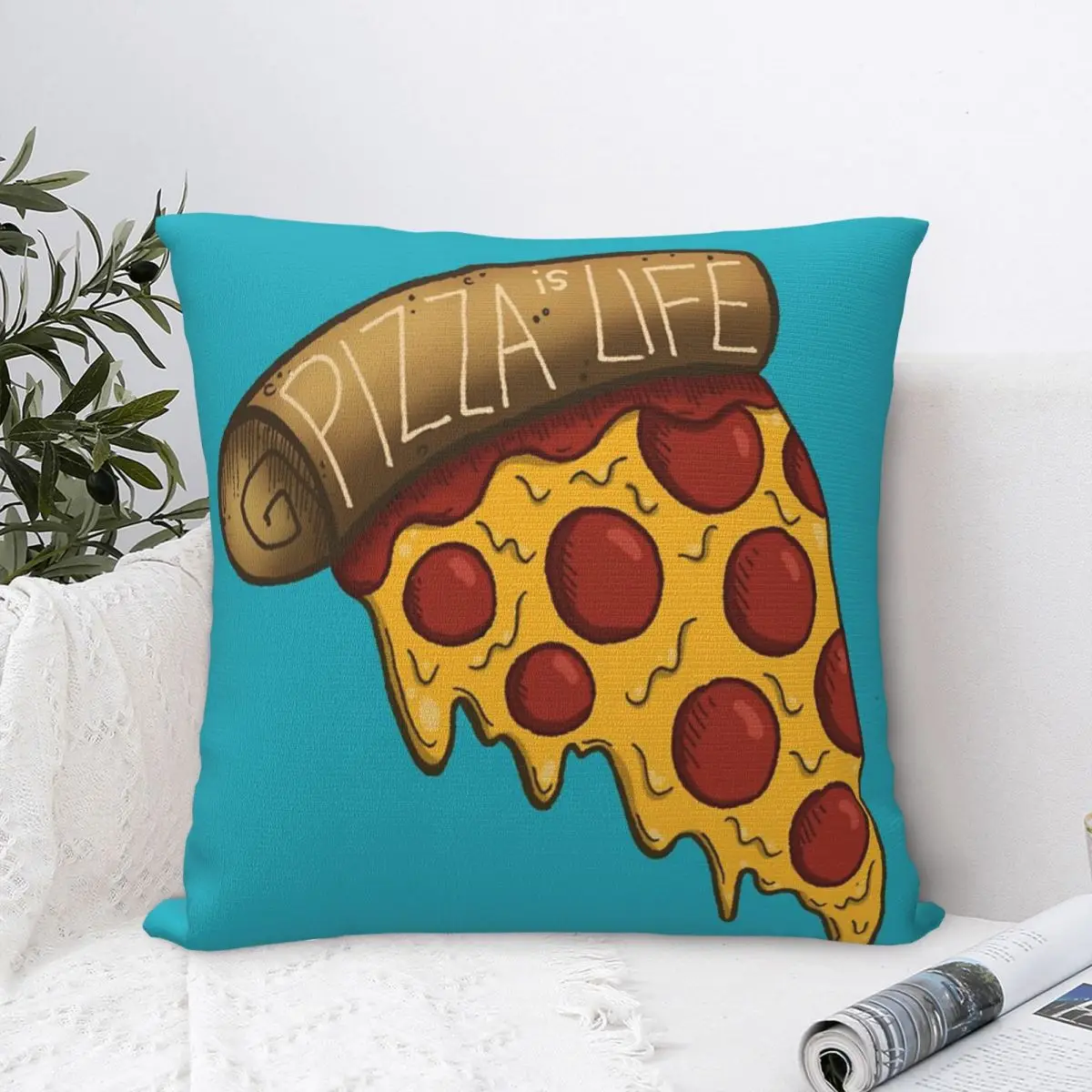 

Pizza Is Life Pillow Case Pillow Cover Kids Body Pillow Cushion Cover Decorative Living Room