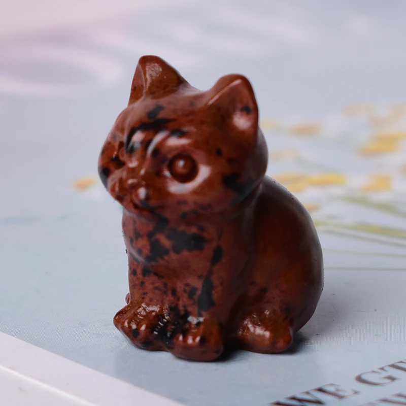 

Фигурка кошки из натурального камня RYCRYSTAL