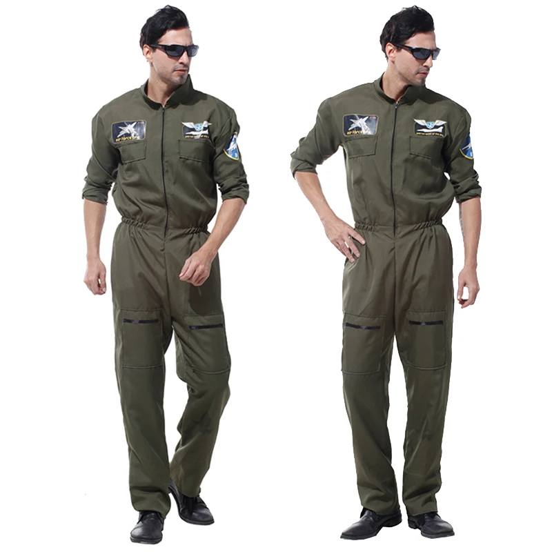 

Carnival Halloween Air Force uniform costume pilot uniform costume pilot