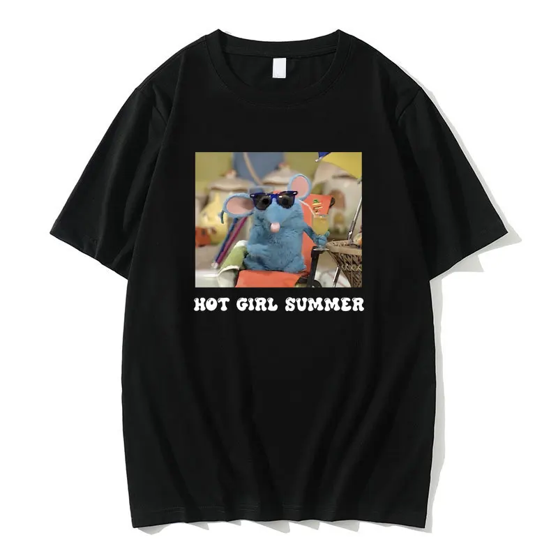 

Tutter Hot Girl Summer Tshirt Funny Mouse Graphic T-shirts Streetwear Men Women Casual Harajuku Tees Unisex Cotton Short Sleeve