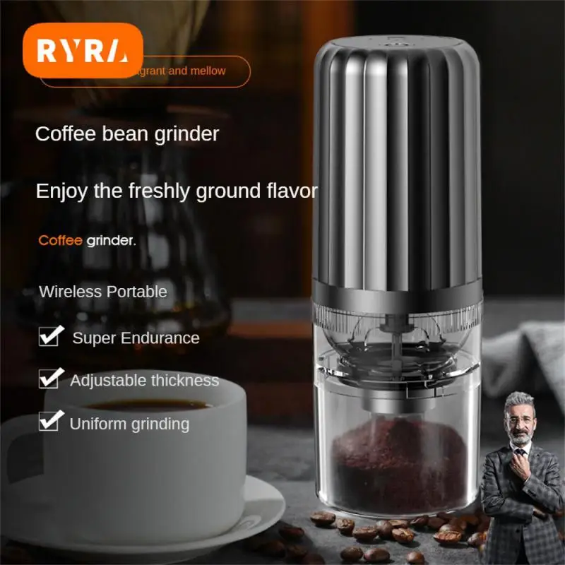 

Grinder Occupying No Space Fine Grinding Fine And Uniform Thickness Controllable Wireless Portable Coffee Bean Grinder