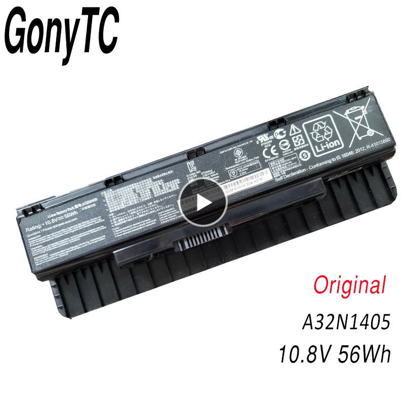 

GONYTC A32N1405 Laptop Battery For Asus G551 G551J G551JK G551JM G771J G771JK N551J N551JW N551JM N551Z N551ZU