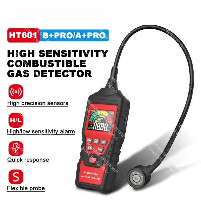 Фото Детектор утечек HT601B + PRO, гибкий зонд, быстрое реагирование №1