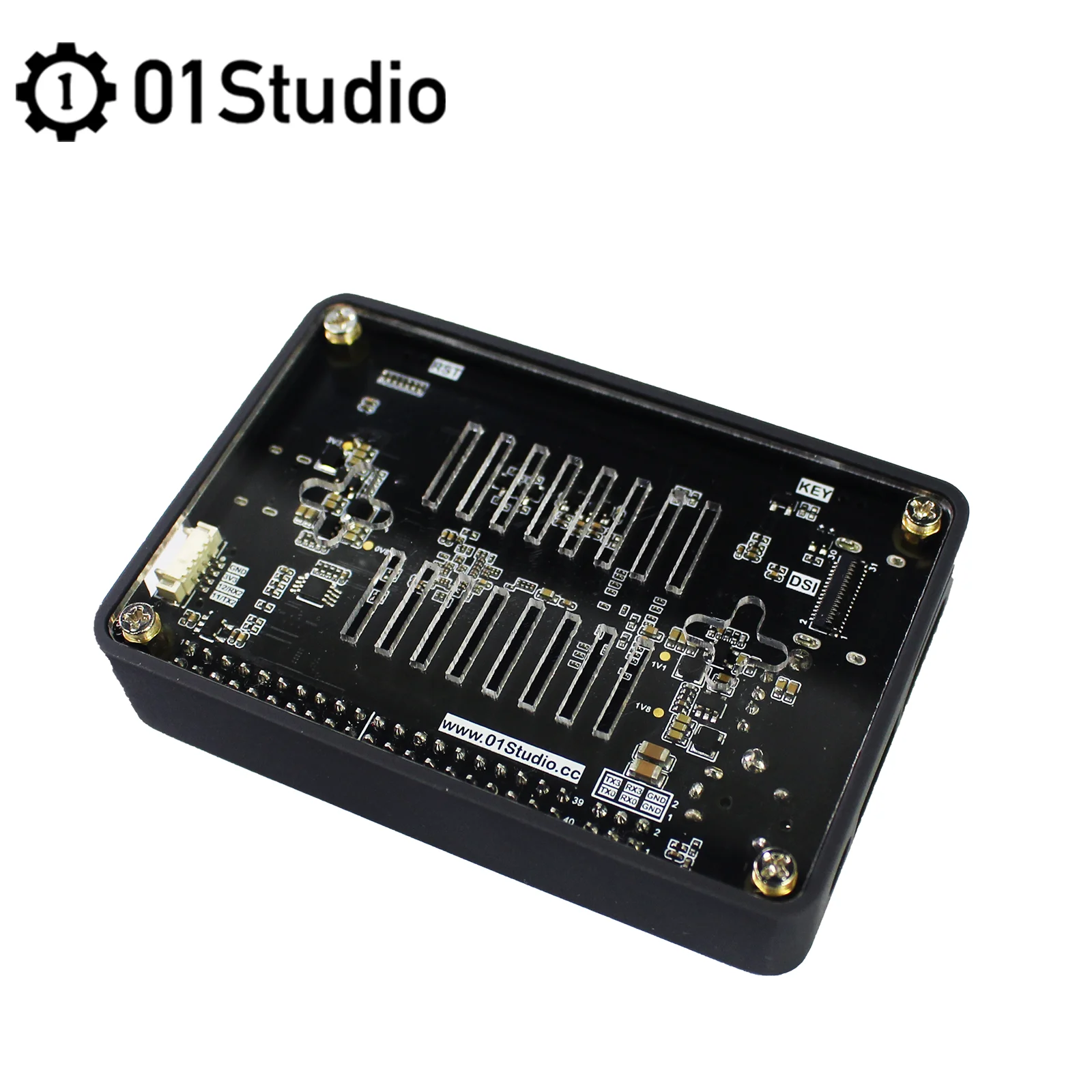 Фото 01Studio CanMV K230 Корпус для макетной платы AI Универсальный корпус с вентилятором и 3,5-дюймовым дисплеем №2