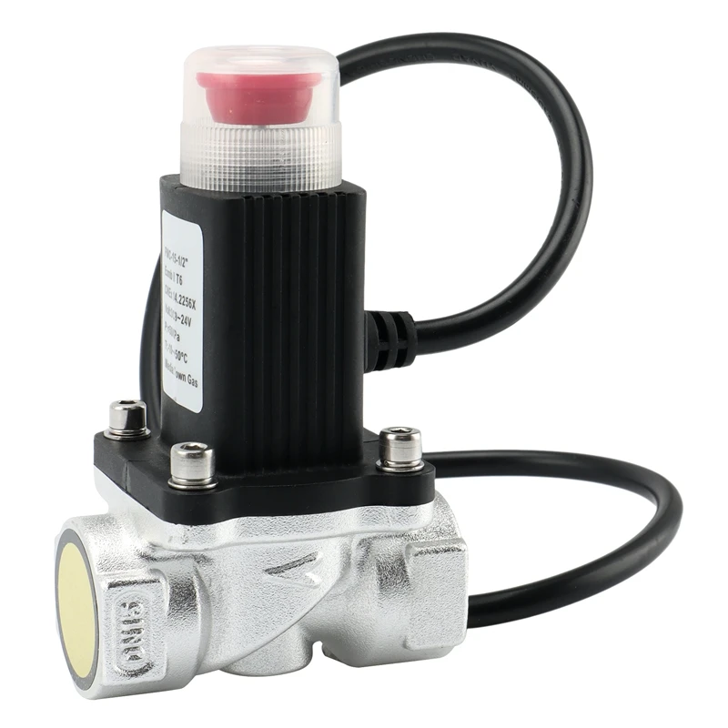 

Manual Reset Natural Gas Emergency Shut Off Valve Aluminum Alloy For Home DC9-24V