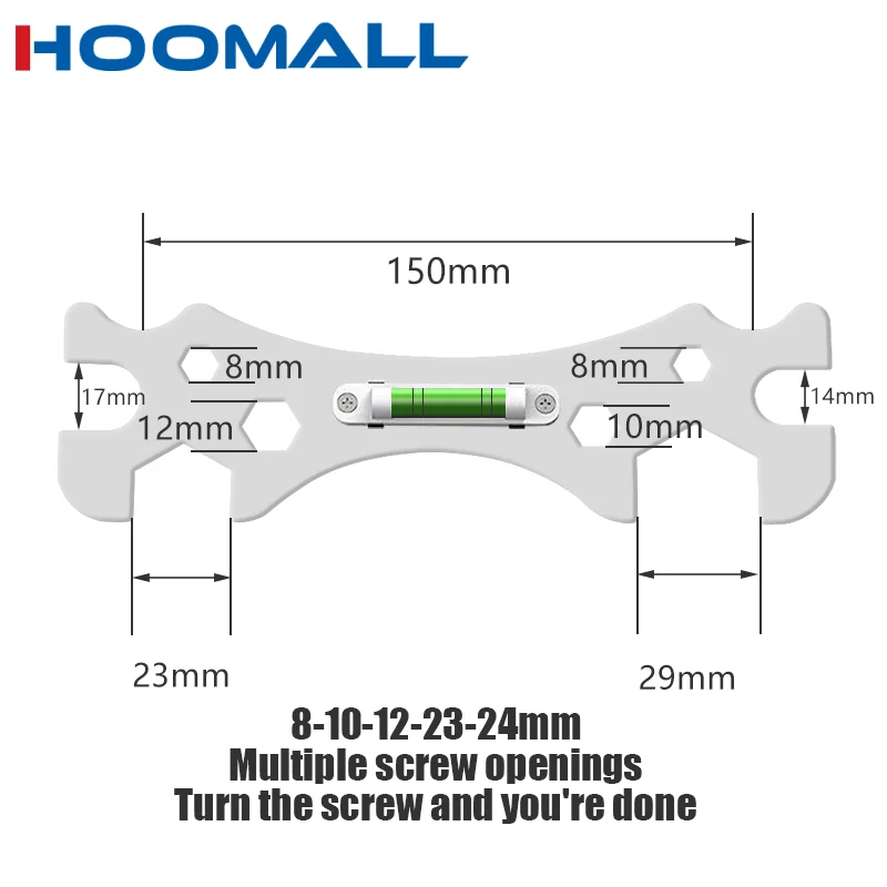 

Open End Wrench Tool Bathroom Special With Level Shower Faucet Installation Multifunctional Level Wrench Distance Measuring Tool