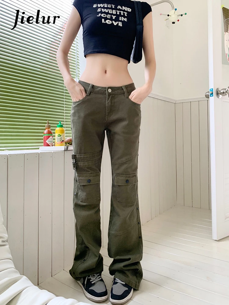 Jielur Летние Новые однотонные повседневные женские джинсы модные облегающие