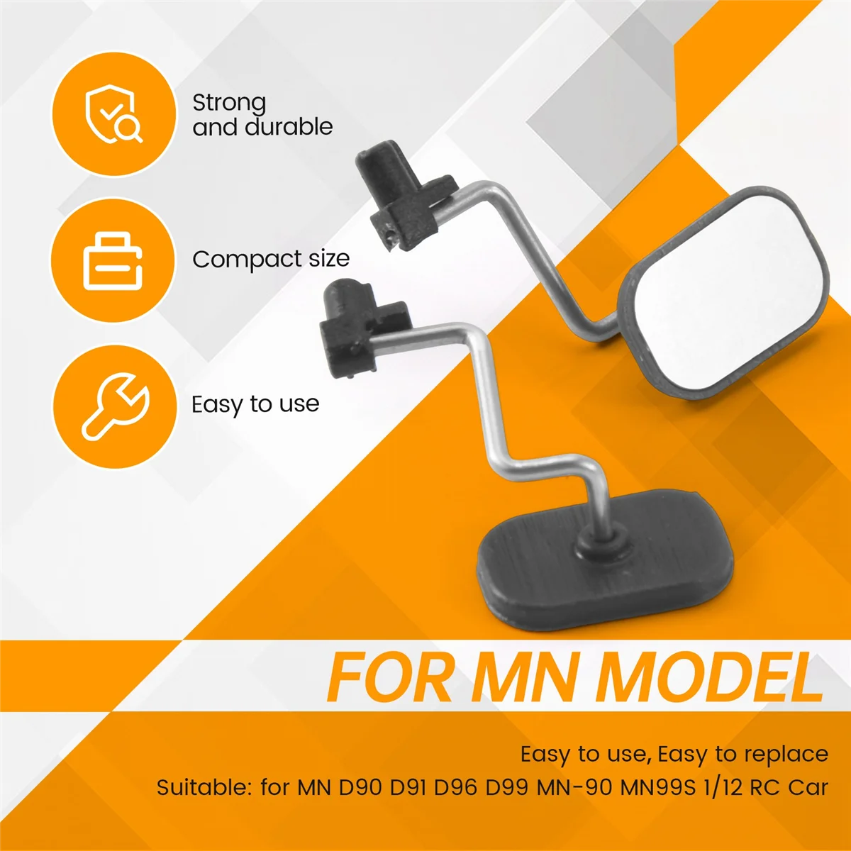 Зеркало заднего вида для MN D90 D91 D99 MN-90 MN99S 1/12 обновленные детали радиоуправляемых