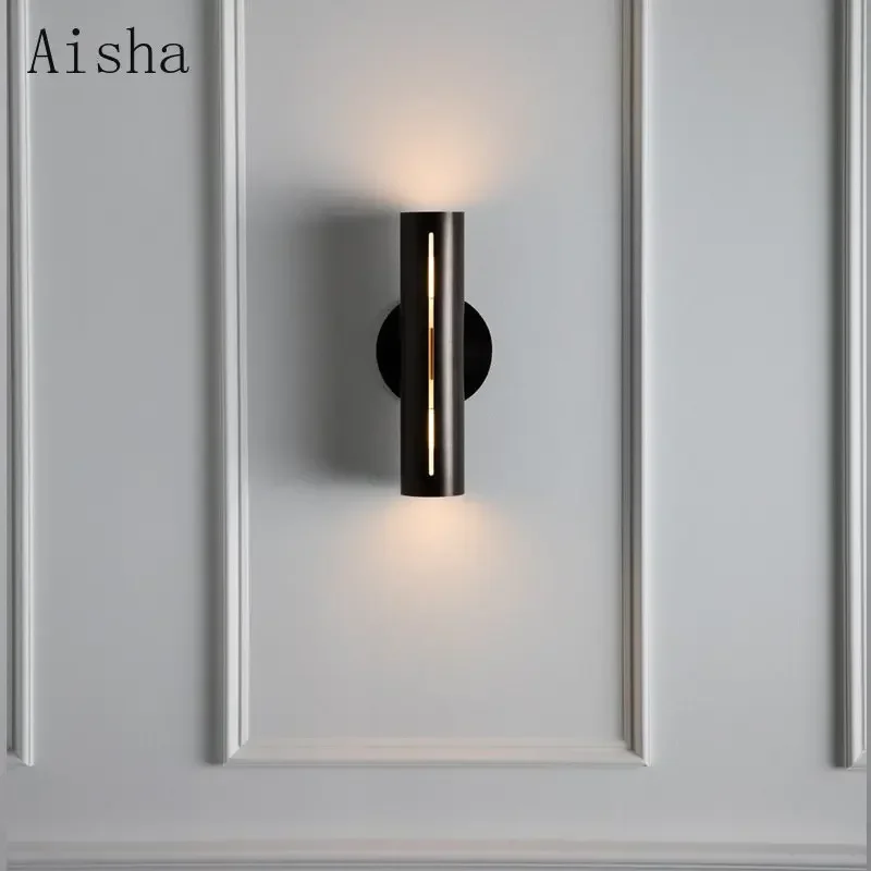 Post-modern Gradient Wall Lamp Art Living Room Light for Home Designer Model Bedroom Sofa Decoration Sconces