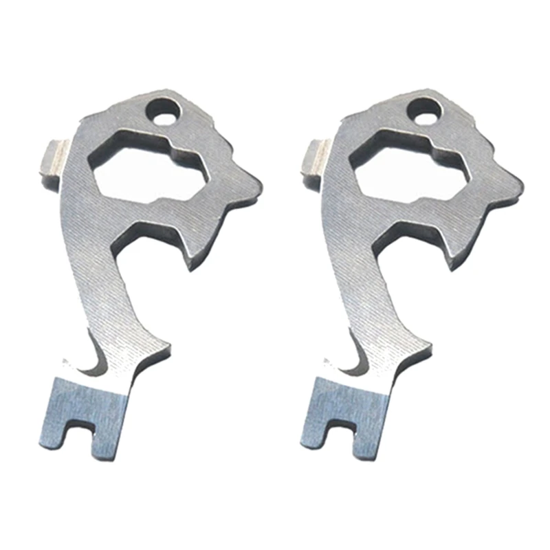

2 Pcs Stainless Steel 20-in-1 Multi-Tool Keychain Bottle Opener Screwdriver