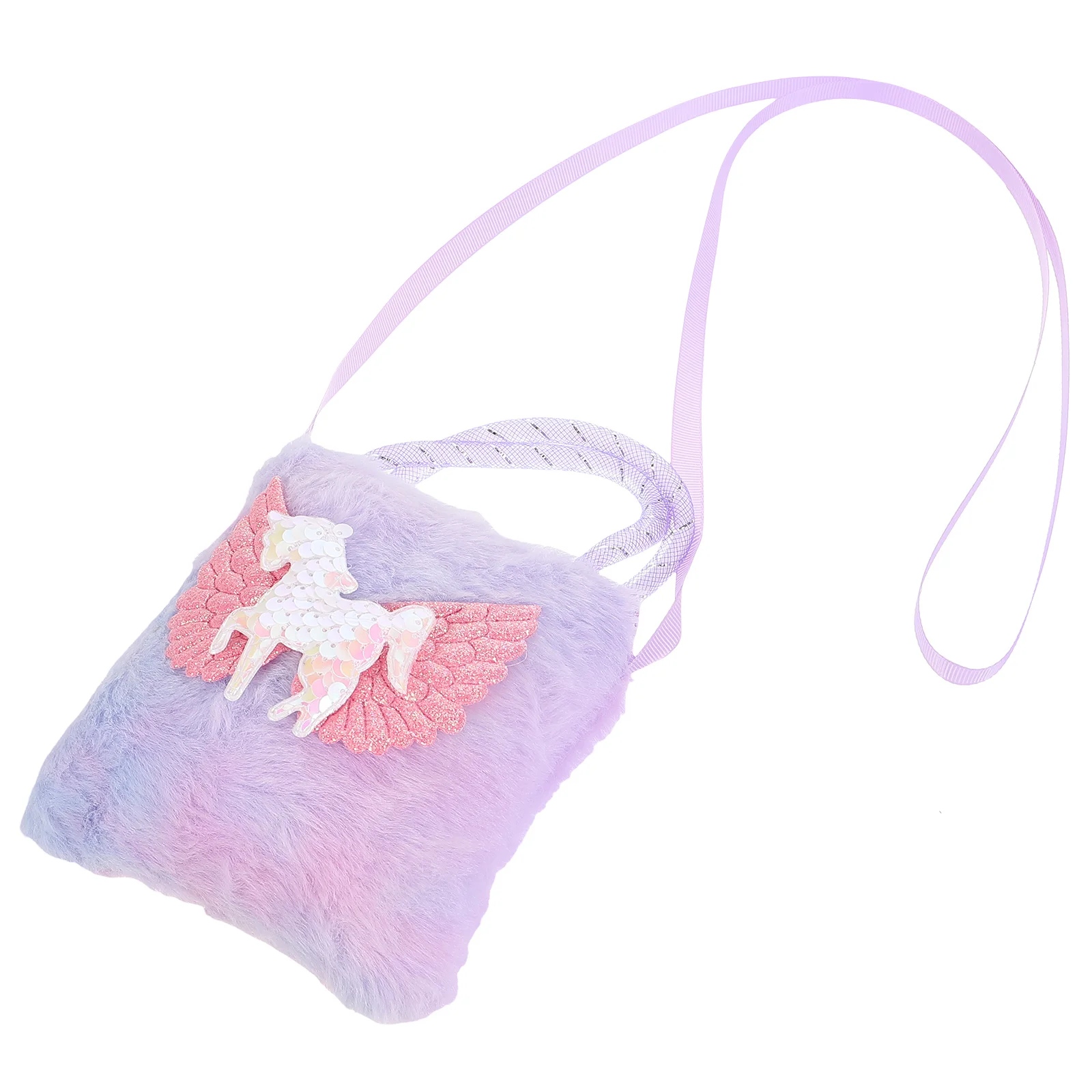 

Little Girl Crossbody Purse Small Unicorn Handbag Portable Unicorn Shoulder Bag