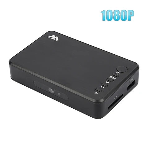 Портативный Full HD мультимедийный плеер 4K видеоплеер 1080P H.264 AV/HDMI/VGA выход USB внешний HDD медиаплеер для MKV RMVB