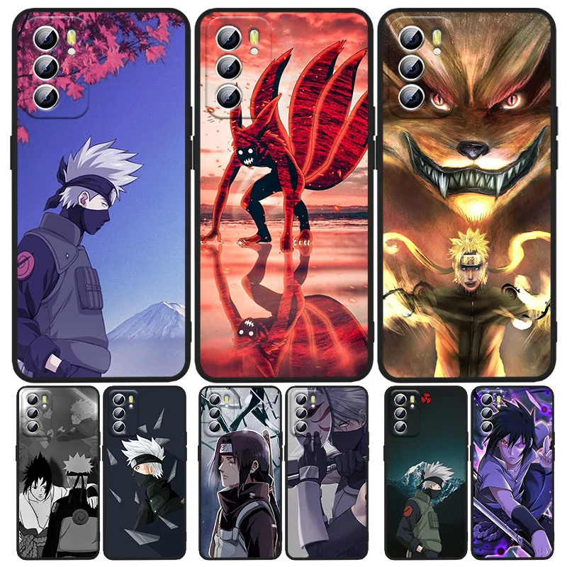 

Naruto Anime Akatsuki Uchiha Luxury For OPPO A5 A9 A12 A16 A16S A52 A53S A53 A54S A55 A72 A73 A74 A76 A94 2018 Black Phone Case