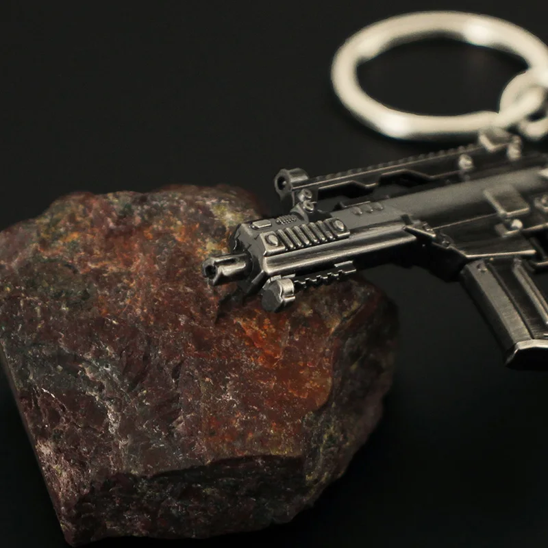 Брелок для ключей PUBG мини-пистолет модель металлического оружия рюкзак боевой