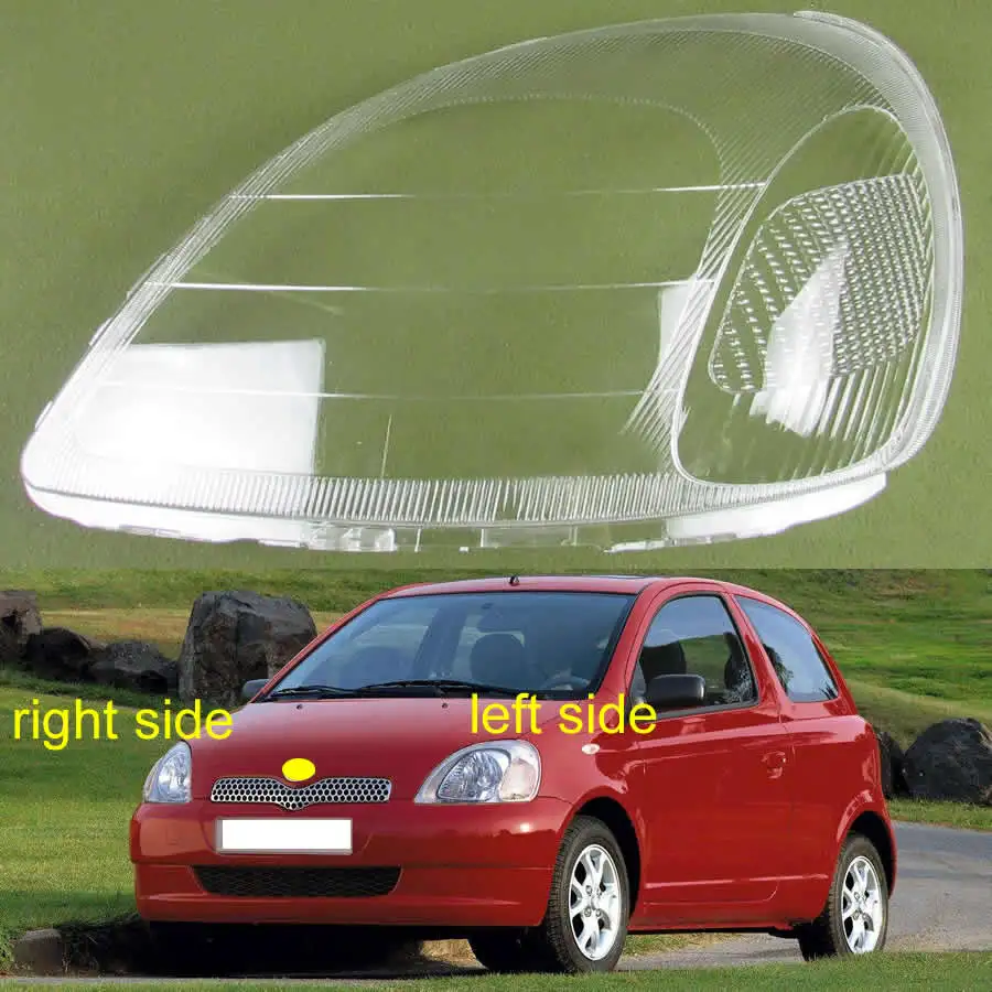 

For Toyota Yaris 1999 2000 2001 2002 Car Accessories Headlight Lens Cover Transparent Lampshade Headlamp Shell Plexiglass