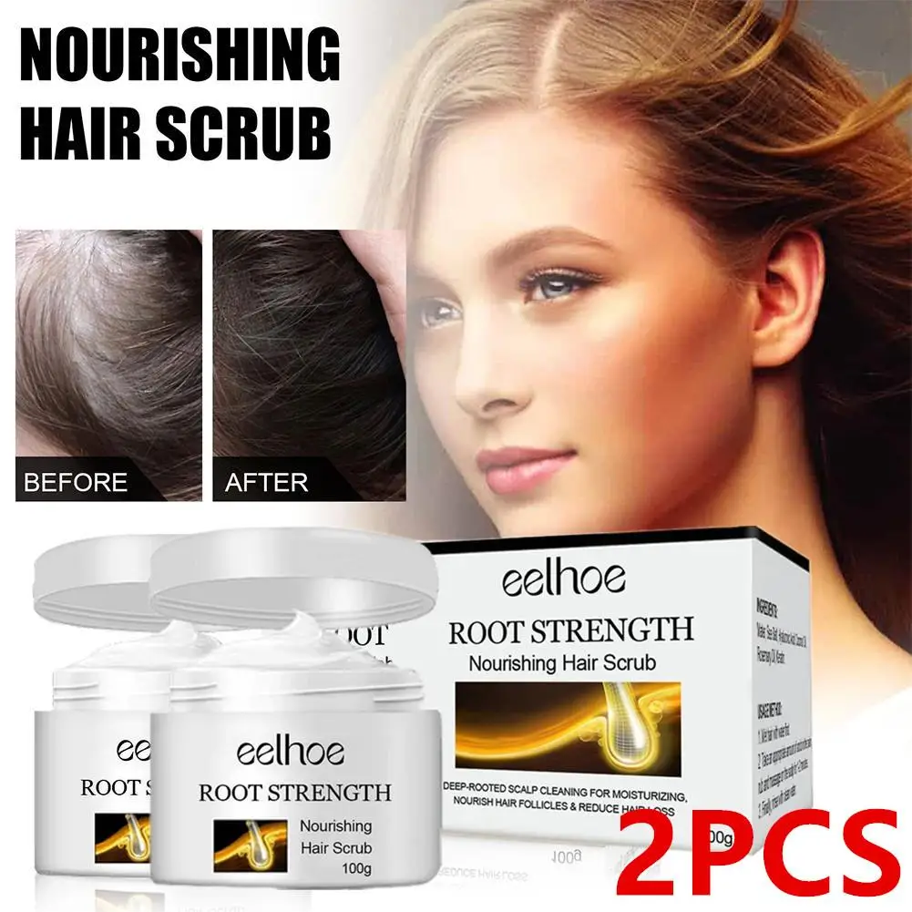 

2X Nourishing Hair Scrub Cream Fast Effective Moisturizer Oil Control Anti Hair Loss Refreshing Soothing Hair Care Cream