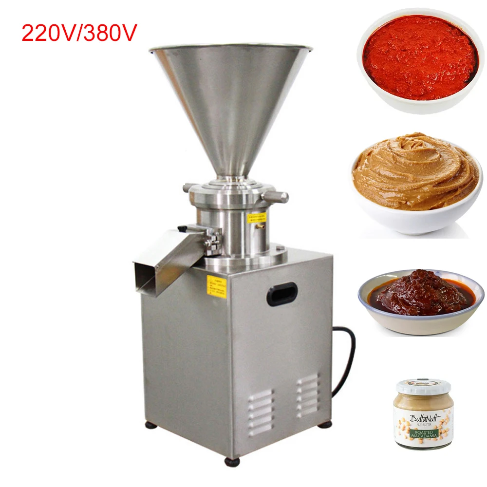 

Electric Colloid Mill Crusher Peanut Almond Butter Chocolate Colloid Grinder Chilli Sauce Cashew Nut Paste Grinding Machine