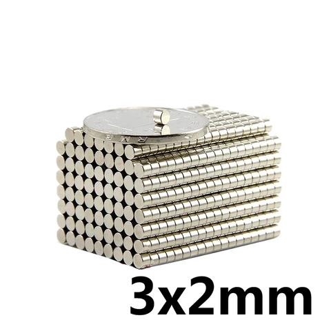 Неодимовые магниты 3 х2 мм, 20-3000 шт., 3 х2 мм