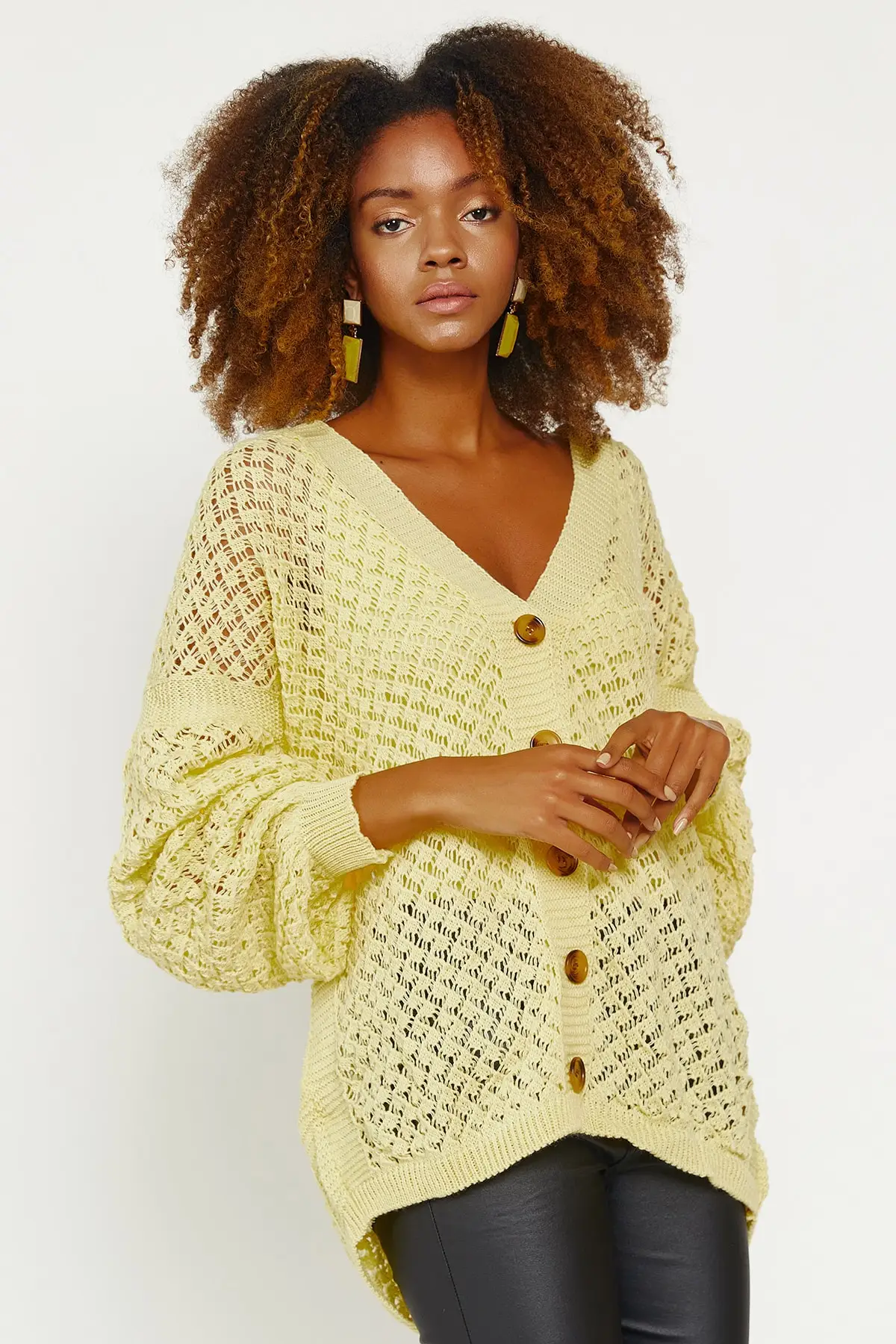 

Women's Cardigan Belted Casual Knitted High Quality Fashion Cardigan Sweaters Loose Sweater Jumper