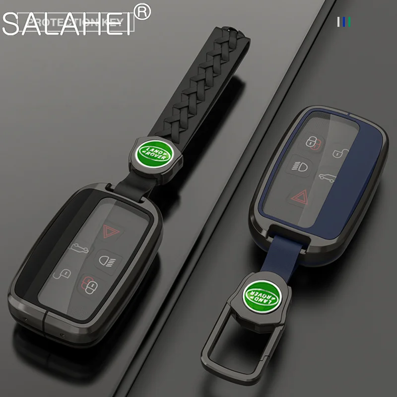 

Zinc Alloy+TPU Car Smart Key Fob Cover Case Protector Shell For Land Rover Range Rover Sport Evoque Freelander Velar Discovery 4