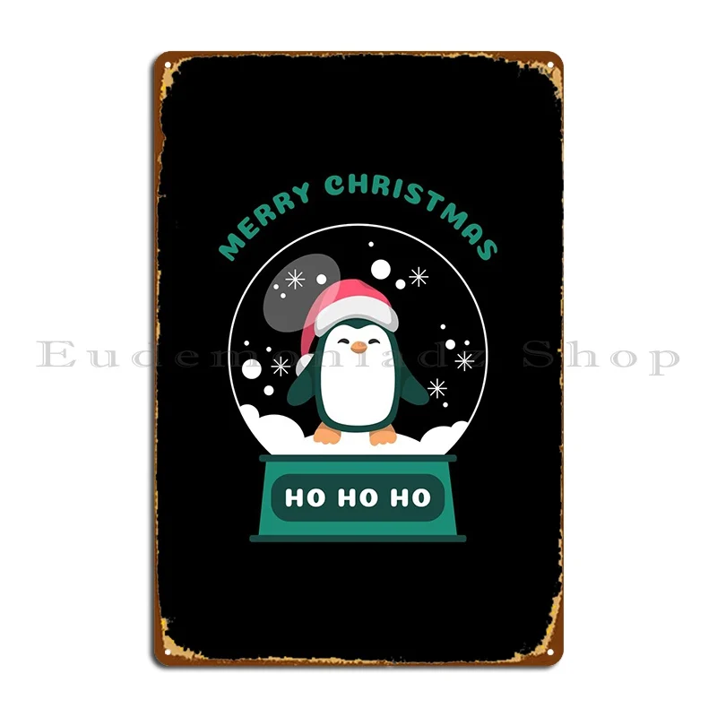 

Christmas Snow Globe Metal Sign Poster Garage Club Character Cave Wall Decor Tin Sign Poster
