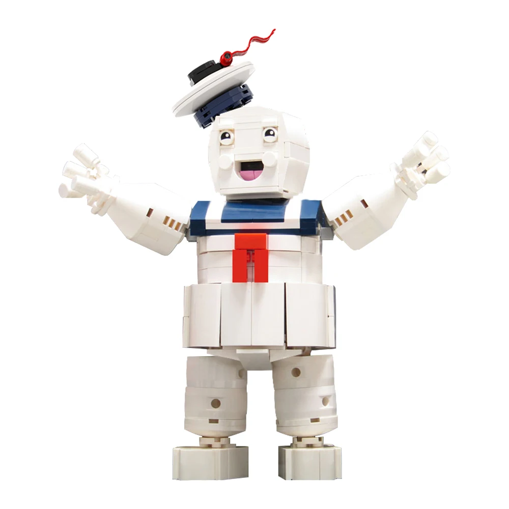 Строительные блоки Ghost Paranormal Buster — Stay-Puft Marshmallow Man &amp Slimer кирпичи игрушки жуткий
