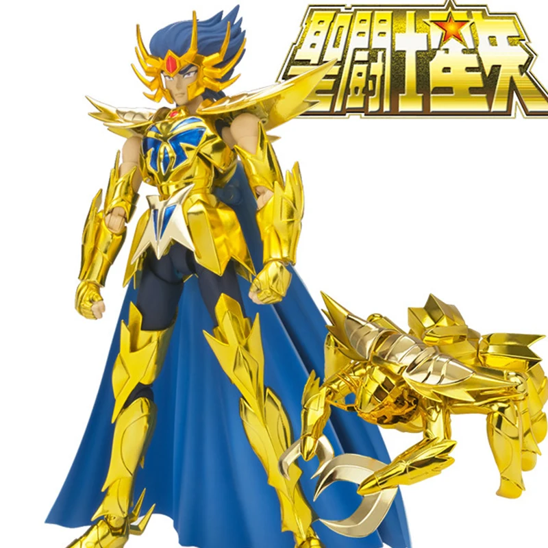

Bandai 18cm Saint Cloth Myth Ex2.0 Gold Saint Cancer Action Figure Anime Gold Cancer Dismasque Model Ornaments Collectible Gifts