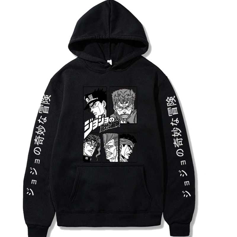 

Bizarre Adventure Hoodie Fashion Pullovers Tops Long Sleeve Sweatshirt Men