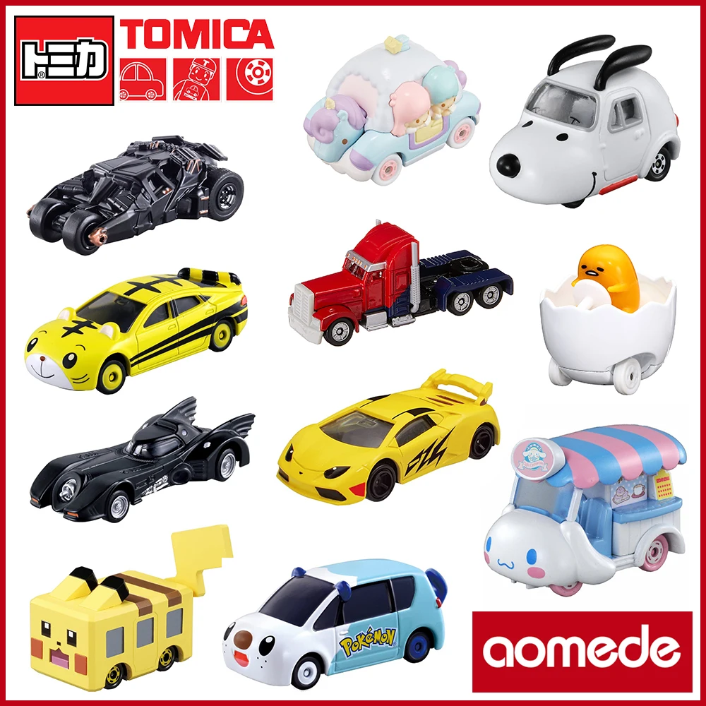 

TAKARA TOMY Tomica Alloy Car Model Boy Toy Ornaments Dream Snoopy Sanrio Cinnamoroll Pikachu Optimus Prime Car TOYS 1/64 scale