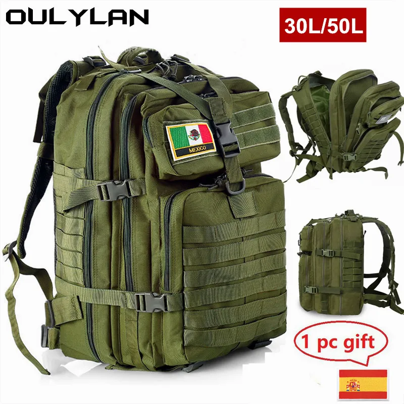 

Oulylan 30L/50L Hunting Camping Tactical Rucksacks Men Military Backpack Hiking Trekking Nylon Bags Army 3P Attack Backpacks