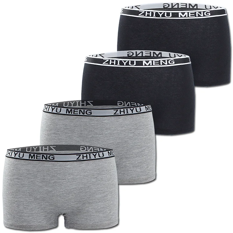 3Pcs/Lot Girls Boxer Briefs panties Underwear Underpants Kids Children 9-16Y Pure color shorts