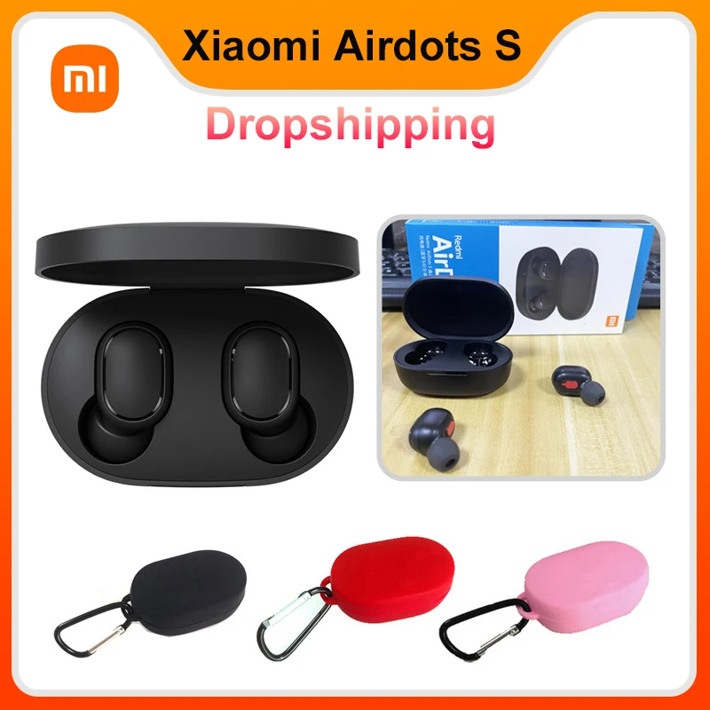 

Xiaomi Redmi Airdots S Earbuds Original Mi TWS Wireless Earphones Bluetooth Gaming Headset with Charging Case for Phone Calls