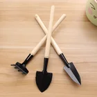 BAIUFOR 3 шт.пакет Мини садовые инструменты, лопатка, грабли, лопатка, инструменты для микро-зелени, набор для садовых плантаторов, инструменты для суккулентных растений