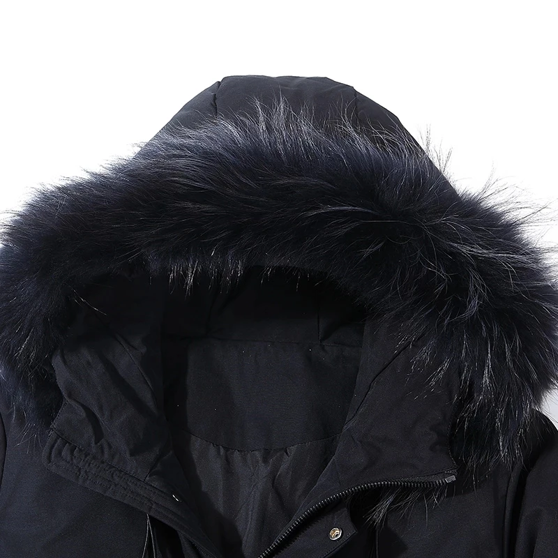 Men's Down Jackets man Warm Hooded Fashionable Coat Men Hooded Man jacket Warm Lengthen Parka Coat Hight Quality White Duck Down