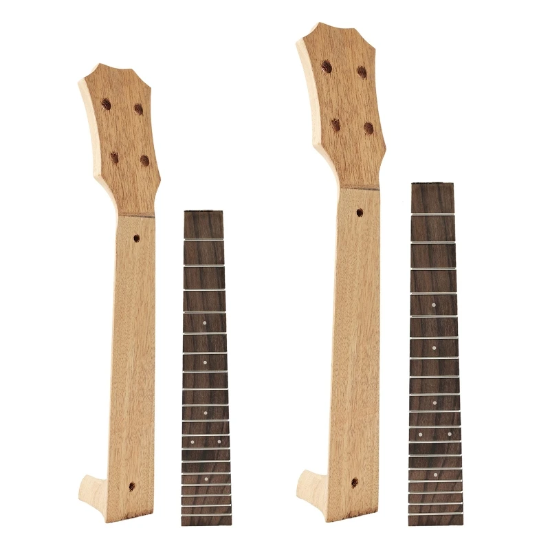 

F2TC Ukulele Neck Rosewood Fingerboard 4 Strings Guitar String Instrument DIY Parts