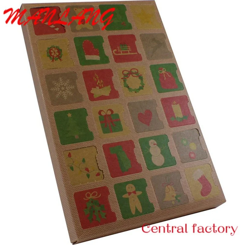 24 дня пустая игрушка на заказ рождественский подарок подарочный бумажный