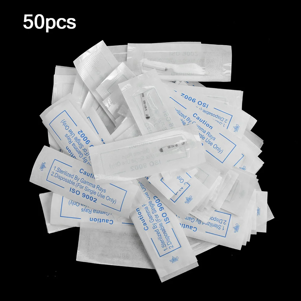 

50pcs Stainless Steel Safe U-shaped 12 Pins Pen for Makeup Eyeliner