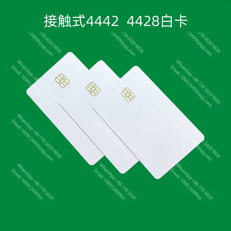 Фото 10 шт. контактных смарт-карт IC/SLE4442/SLE4428/AT24C/PSAM/CPU с чипом №4