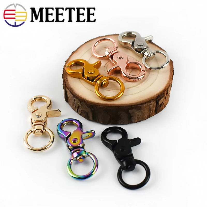5/10/20Pcs Metal Bag Buckle Key Ring Lobster Clasps Swivel Trigger Clips Snap Buckles Hooks for Bags DIY Connection Accessories images - 6