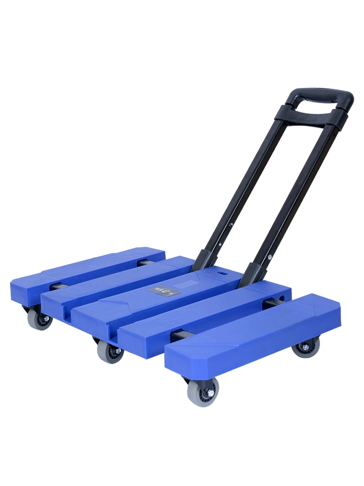 

Hand Buggy Folding Small Trailer Portable Lever Car Luggage Trolley Pull Dray